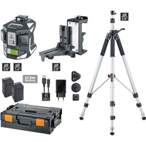 Professionele Driedimensionale Kruislijnlaser met Accu en Handontvangermodus