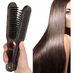 Dubbelzijdige Haarstyling Borstel - Zwart