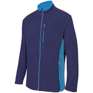 Tweekleurige Fleecejas voor Dames en Heren in Marineblauw en Lichtblauw – Maat 3XL