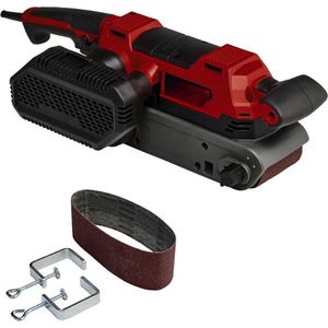 Einhell Bandschuurmachine TE-BS 850 E - 850 W, 400 m/min Schuurbandsnelheid, Fijnafstelling Bandloop, Stofafzuiging, Ook Voor Stationair Gebruik, Inclusief Accessoires
