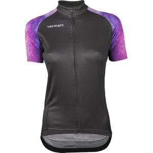 Vermarc Galaxy Dames Fietsshirt Korte Mouwen Zwart -XL