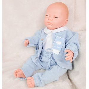 Mac Iusion Gebreid Baby Vestje Jongens | Nube / blauw |1 Maand | maat 56