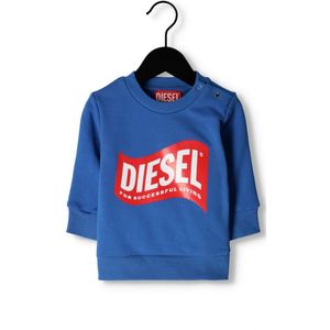 Diesel Sannyb Truien & Vesten Baby - Sweater - Hoodie - Vest- Blauw - Maat 80/86