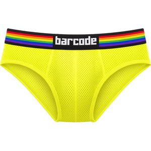Barcode Berlin Pride Brief Neongreen - MAAT XXL - Heren Ondergoed - Slip voor Man - Mannen Brief