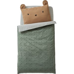 Vertbaudet - GREEN FOREST - Dekbedovertrek - Groen - Katoen, OEKO-TEX® STANDARD 100