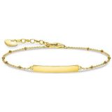 Thomas Sabo - Armband - Zilver - 925 Sterling Zilver - Goud - 16 cm