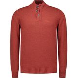 NZA - Wollen Trui - Rood - Met Knoopkraag