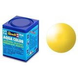 Revell Aqua #12 Yellow - Gloss - RAL1018 - Acryl - 18ml Verf potje