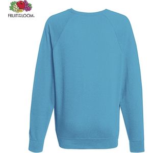 Fruit of the Loom sweater - ronde hals - maat S - heren -  Kleur Azure Blue