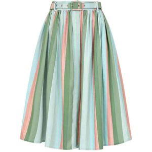 Banned - Mila Lollipop Stripes Swing Rok - L - Multicolours