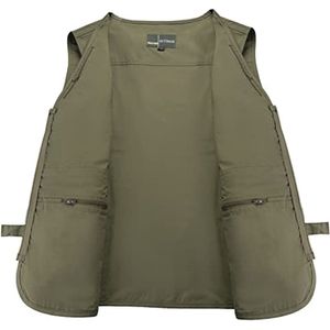 Multi Pocket Heren Vissen Vest voor Camping en Wandelen