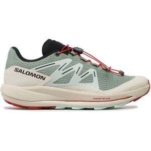 Salomon Pulsar Trail Sneakers - Groen/Wit - Maat 45 1/3 - Heren