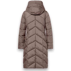 District - Arosa - Winterjas - Dark Taupe - Gevoerd - Afneembare Capuchon