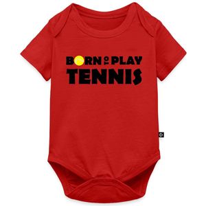 Born To Play Tennis Baby Rompertje Met Korte Mouwen