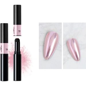 Chrome poeder pen - TR04 - Nailart - Chrome nails - Nagels - Nagelverzorging - Nagelstyliste - Chrome nail - Chrome nagel poeder in een pen - Chrome nail art - Holografische poeder - 1 stuk - Spiegel nagels
