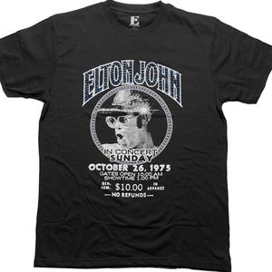 Elton John - In Concert Heren T-shirt - M - Zwart