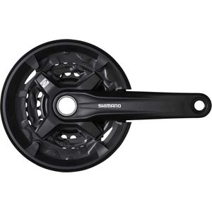 Crankstel 3 x 9 speed Shimano MTB/Trekking FC-MT210 175/40-30-22 Hollowtech 2 - zwart
