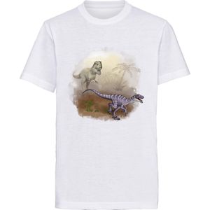 Dino Life - Dinosaurus T-shirt - T-shirt kinderen  - Maat 164 (13 - 14 jaar)
