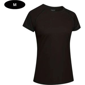 Bovista Sportshirt Dames - Sport - Fitness - Compressie Shirt - Corrigerend Hemd - Sportkleding - Vrouwen - Zwart - M