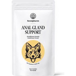 Sensipharm Anal Gland Support Hond - Bij Verstopte en Ontstoken Anaalklieren - Natuurlijk Voedingssupplement - 90 Tabletten à 1000 mg