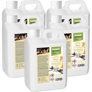 KieselGreen 25 Liter Bio-Ethanol met Vanille Aroma - Bioethanol 96.6%, Veilig voor Sfeerhaarden en Tafelhaarden, Milieuvriendelijk - Premium Kwaliteit Ethanol voor Binnen en Buiten