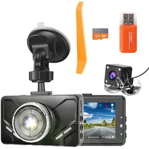 ApexArte® Dual Dashcam - Dashcam voor Auto - Dashcams - Zwart