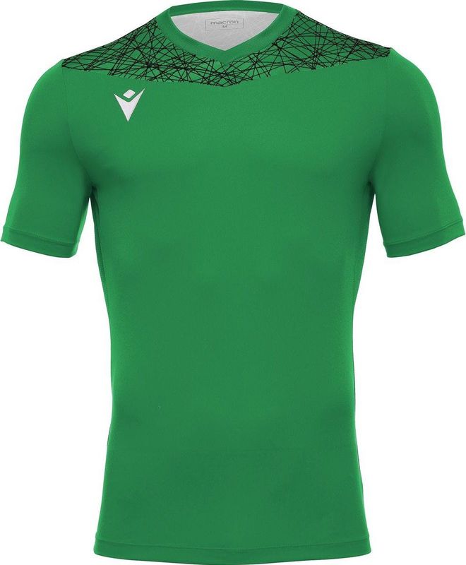 Macron - Nash Shirt - Korte Mouw - Groen/Zwart - Kinderen