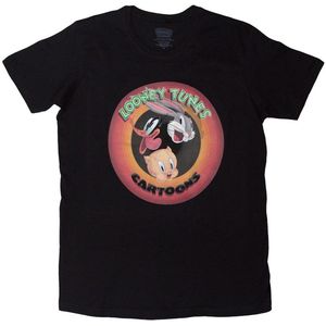 Looney Tunes - Cartoon T-shirt - Zwart - Uniseks