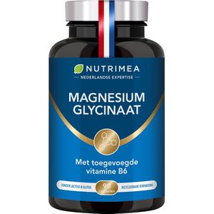Nutrimea - Magnesium Bisglycinaat - Vitamine B6 - Slaap Stress Vermoeidheid - 90 vegacaps