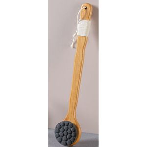 Lichaamsborstel - 40cm - Droge rugborstel - Bamboe badborstel - Natuurlijke haren - Exfoliërende massage - Verbetert de bloedsomloop en elimineert cellulitis - Badborstel - Japanse kattenklauw zachte haren badborstel - Rug geen pijn - S