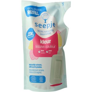 Seepje Vloeibaar Wasmiddel Kleur Navulling Magische Magnolia 23 Wasbeurten 1 liter