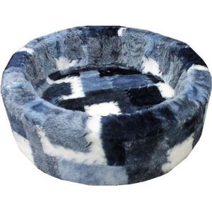 NapZZZ Hondenmand/Kattenmand - Mix Blok Blauw - 56 x 50 x 15 cm