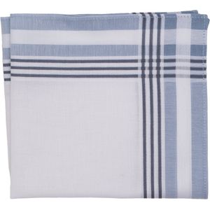Tiseco Elegante Dameszakdoeken Alta 2 - Luxe Indigoblauwe Katoen - Set van 6 Stuks - 30x30cm