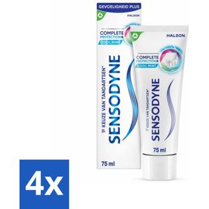 4 x Sensodyne - Tandpasta - Complete Protection + Cool Mint - Koele Munt - 75 ml - Tandpasta Gevoelige Tanden - Tandgevoeligheid - Sensodyne - Complete Protection - Cool Mint