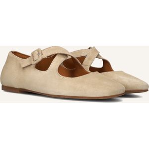 Billi Bi - Ballerina's - Beige - Leer - Ronde Neus - Slip-On Model