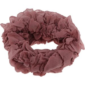 Behave accessoires - col sjaal - oud roze colsjaal- fijn gebreid