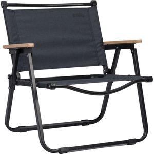 Abbey Camp Opvouwbare Stoel - Laag model - Pisa-060 - Antraciet/Zwart