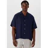 SELECTED MEN Slhregkylian Ss Shirt Resort Heren - Vrijetijds blouse - Donkerblauw - Maat S