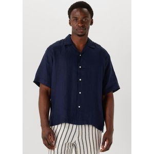SELECTED MEN Slhregkylian Ss Shirt Resort Heren - Vrijetijds blouse - Donkerblauw - Maat S