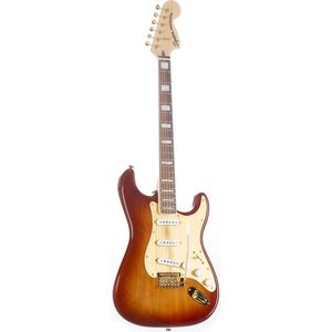 Squier 40th Anniversary Stratocaster Gold Edition LRL Sienna Sunburst - ST-Style elektrische gitaar