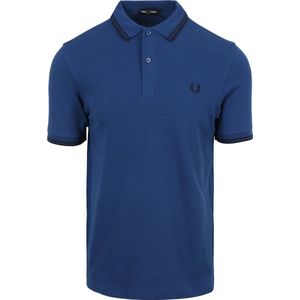 Fred Perry - Polo M3600 Kobaltblauw R84 - Slim-fit - Heren Poloshirt Maat L