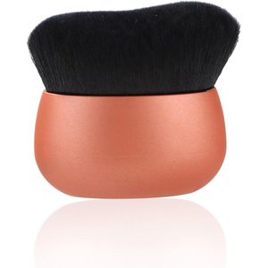 Allecto Plus - Zelfbruinende Borstel voor Gelijkmatige Applicatie van Zonnebrandcrème en Foundation - Ideaal voor Lichaam en Gezicht - Rood Kleurige Make-Upborstel