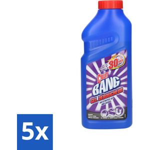 Cillit Bang - Gel Ontstopper - Voor Keuken, Badkamer en Toilet - Werkt in 30 Minuten - Bulkverpakking - 5 stuks
