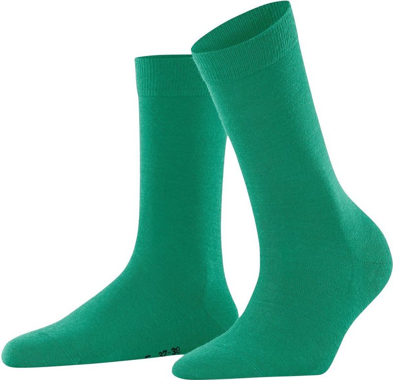 FALKE - Softmerino W - Dames Sokken - Groen Tourmaline - 1 Paar