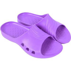 Universele en duurzame, violetkleurige slippers van hoogwaardig rubber - BAMBINO LEMIGO / 26-27