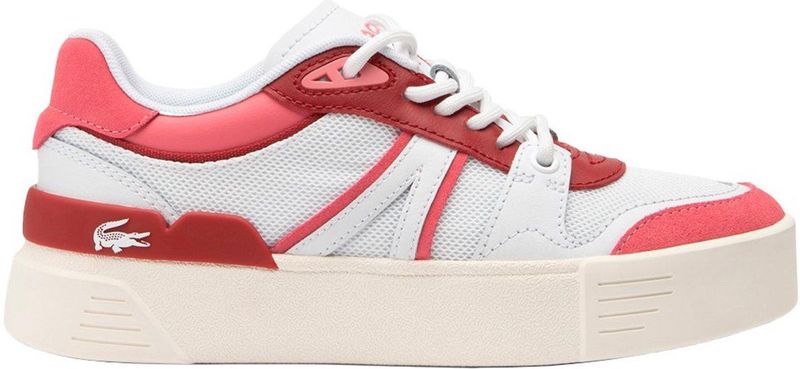 Lacoste L002 Evo damestrainers in Wit roze