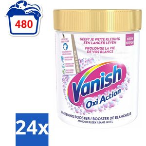 Vanish Oxi Action - Vlekkenverwijderaar Poeder - Zonder Bleek - Witte Was - 550 Gram - Voordeelverpakking - 24 stuks