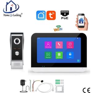 Smart WIFI deur intercom 1 touchscreen. T-2301
