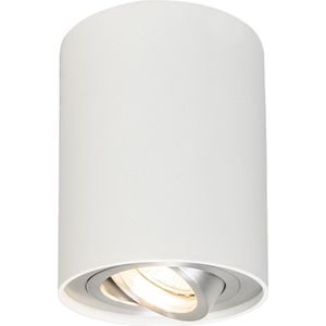 QAZQA rondoo up - Design Plafondlamp - 4 stuks - Ø 95 mm - Wit - Woonkamer | Slaapkamer | Keuken
