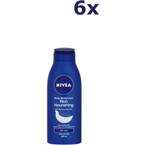 6x Nivea Bodylotion 400ml Rich Nourishing